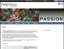 Tablet Screenshot of firstwavesports.com